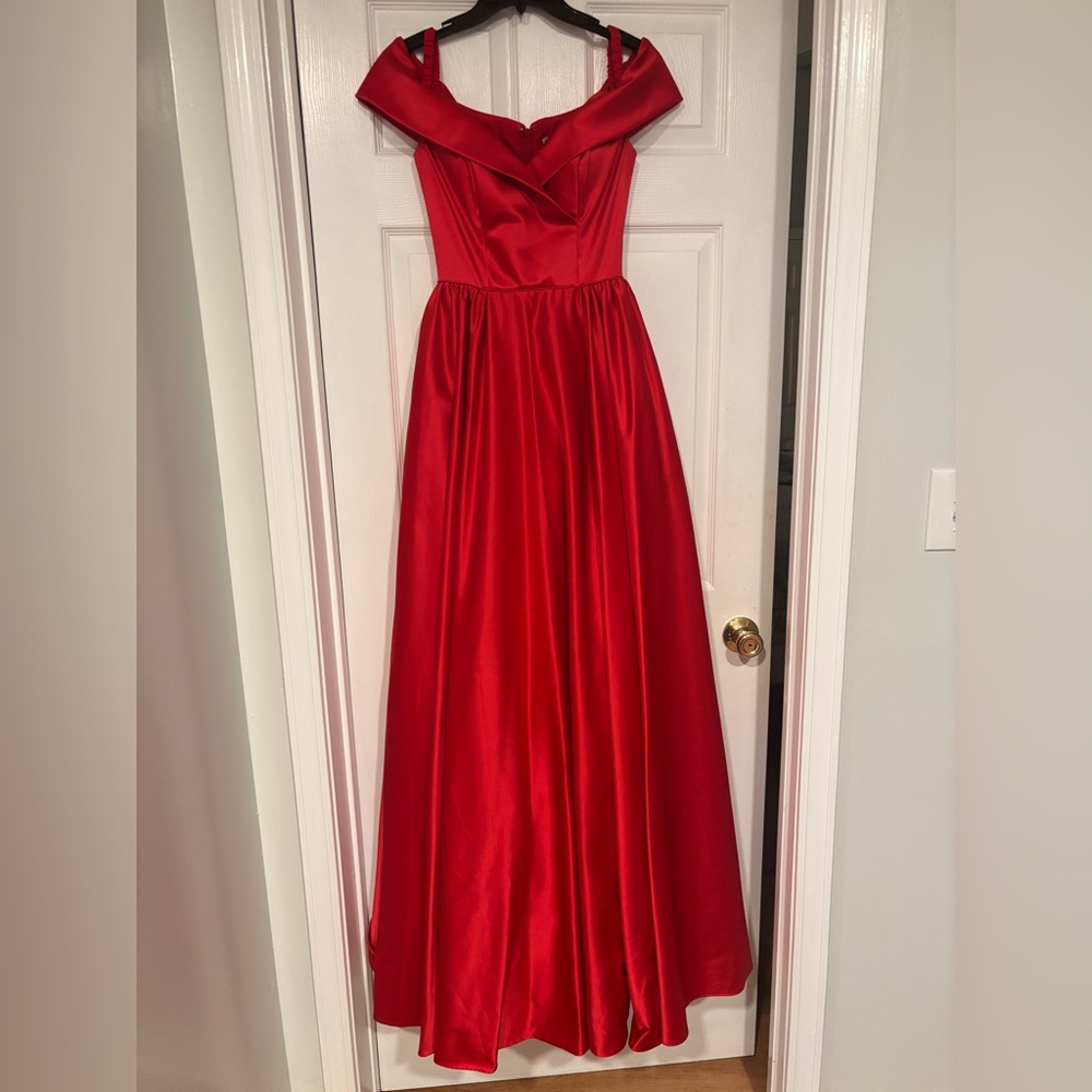 Sherri Hill Vibrant Red Dress